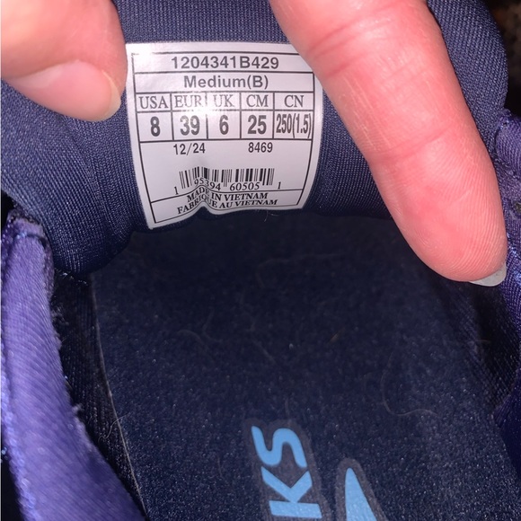 Brooks Glycerin GTS 22 Blue Ribbon Peacoat Dianthus Purple Running Shoes 8 - Picture 9 of 16